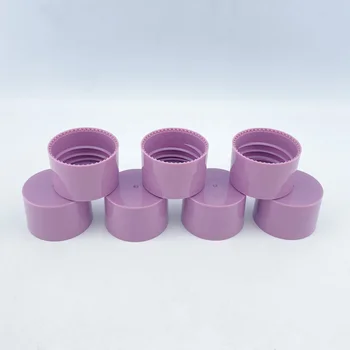 28mm Plastic Small Cream Jar Lid with PE Foam Liner Smooth Surface Continuous Thread Caps for Bottles Packaging 28-410