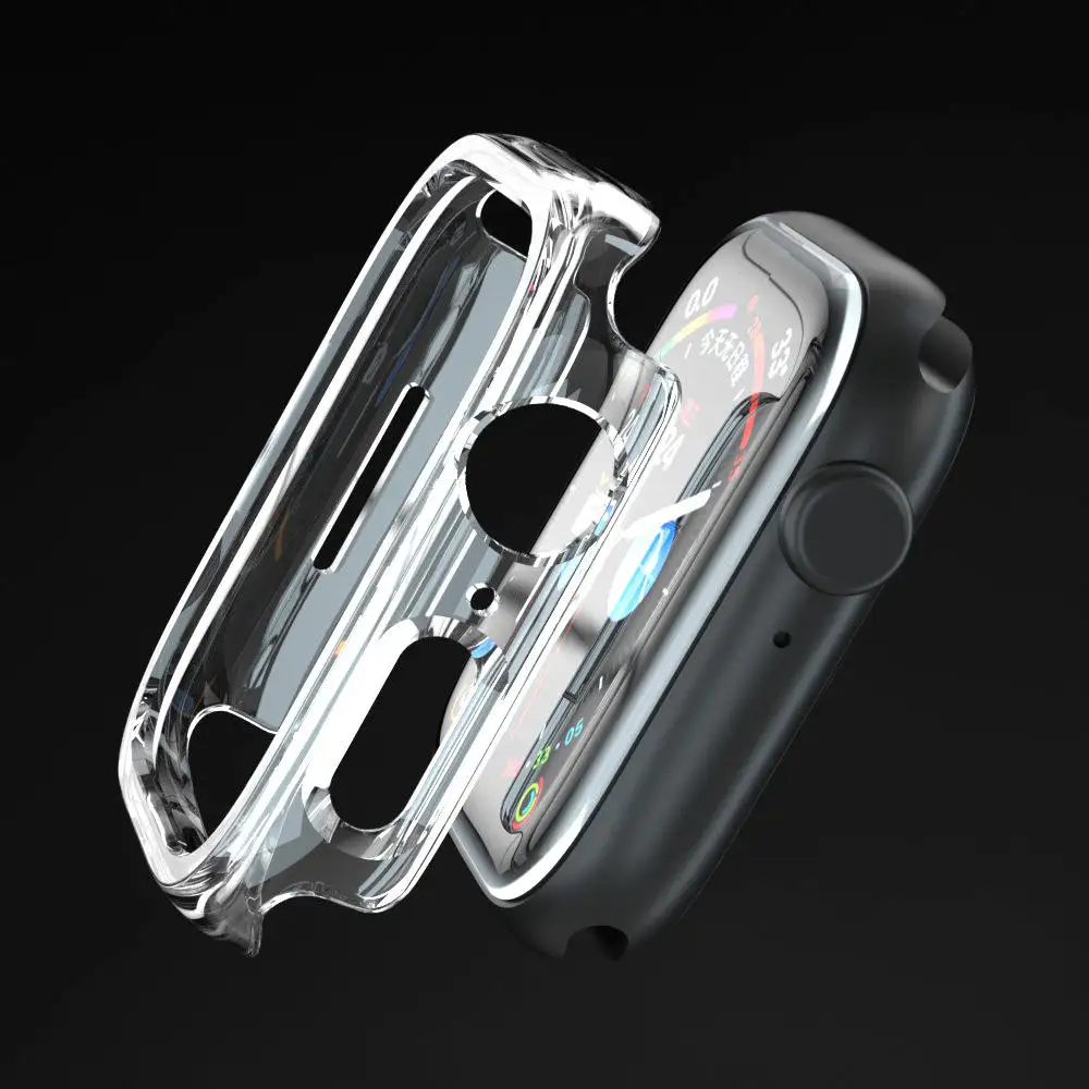 product tpu clear smart watch protective case for apple iwatch series10 unobstructed charging soft tpu edge overall protective case-6