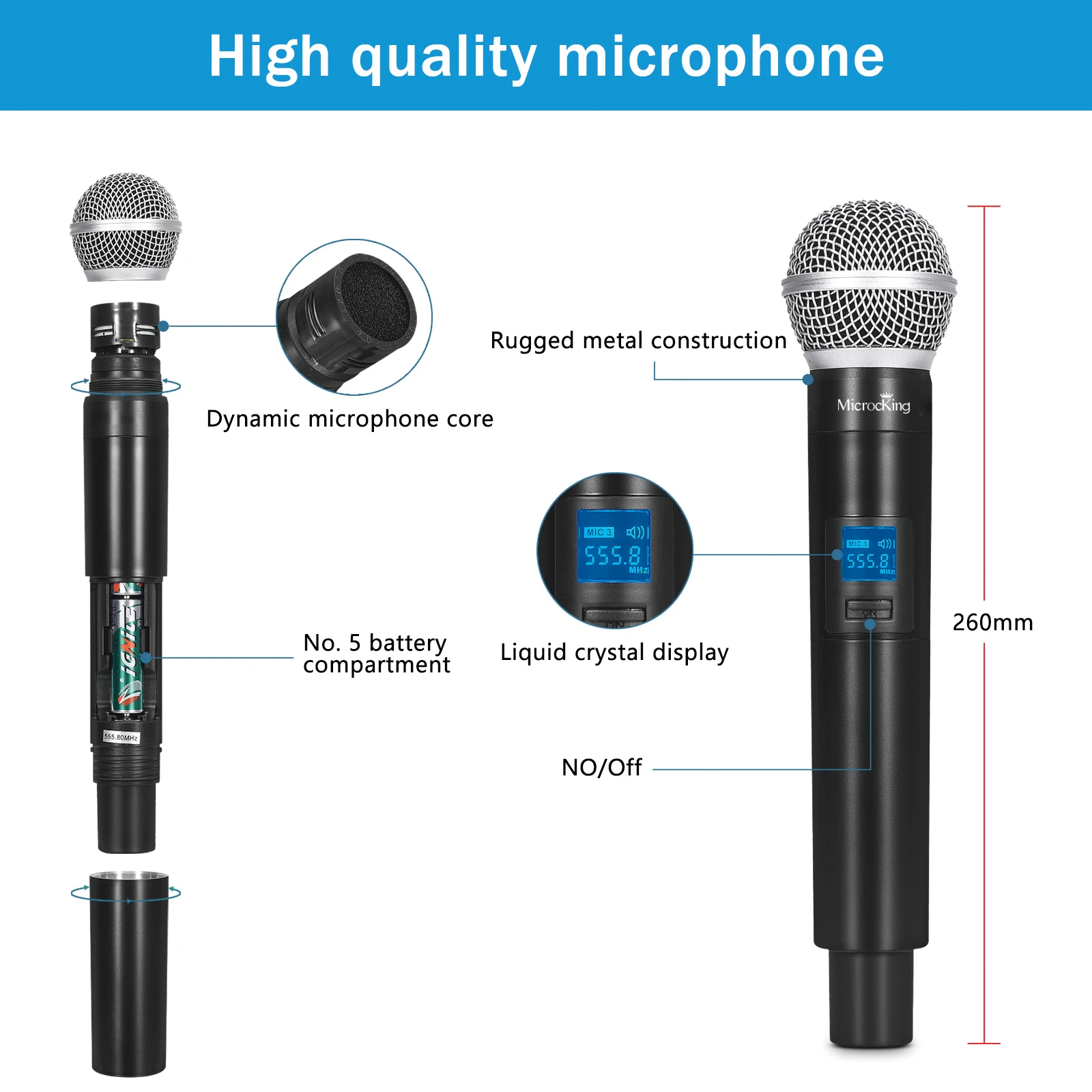 Bk-u240-2 Baiskill Professional Microphone With Four Channel Uhf ...