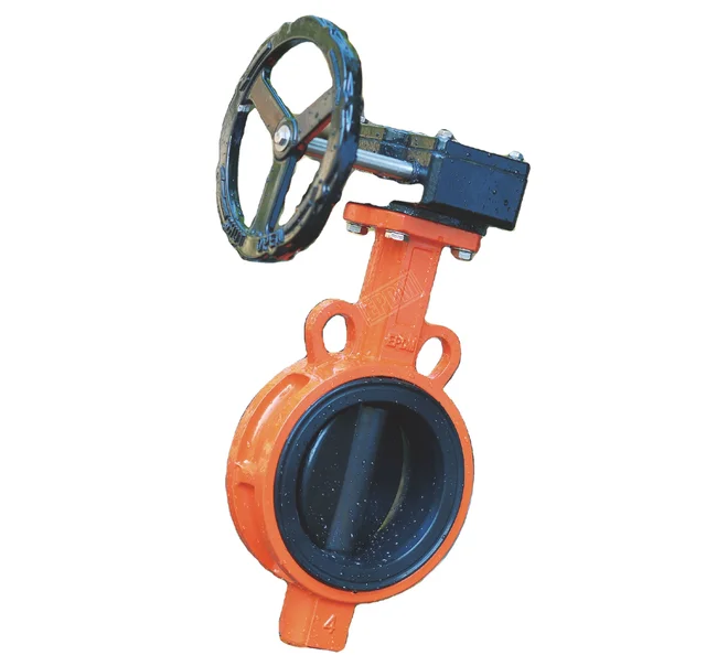 Soft Backrest Worm Gear PN10 PN16 150LB 10K Ductile Iron Butterfly Valve