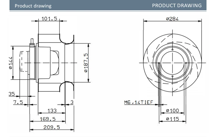 Cabinet Industrial Inverter Fan, ZIEHL-ABEGG, RH28M-2EK.3F.1R - detail 4