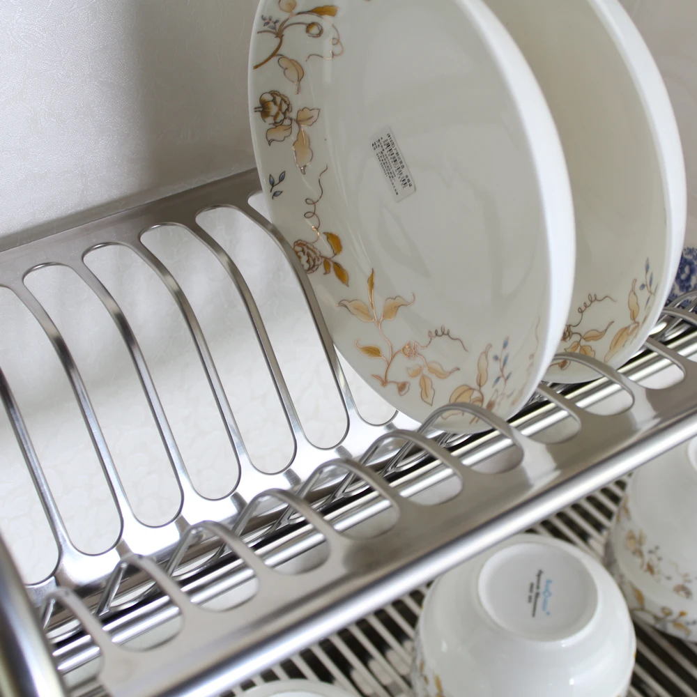 Buy Wholesale China Wholesales Custom Kitchen Shelf Rack Stand Two Tier  Over Sink Dish Drying Rack Stainless Steel Over Sink Dish Drying & Rack at  USD 20.5