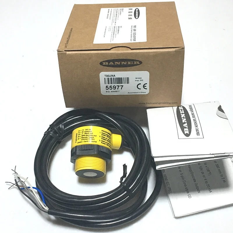 Good price photoelectric effect system Range 60m T30SN6R T306E laser transmitter and receiver for Banner Sensors