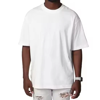 OEM High Quality Manufacturer Heavy Cotton Tee Custom Logo T Shirt Plus Size Printing 3d Embossed Tshirts Men'S T-Shirts