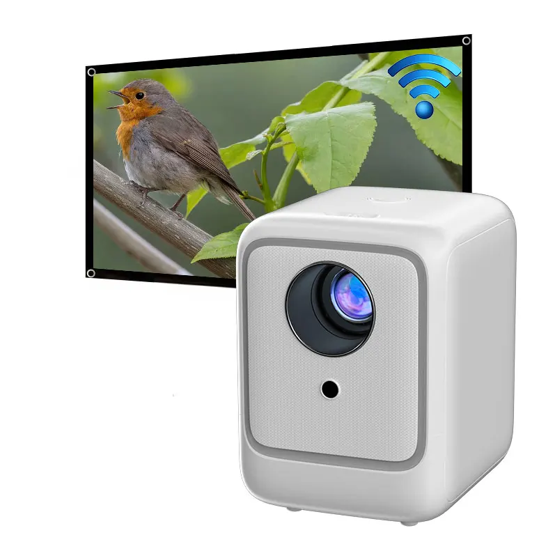 Rigal B1 Smart Data Show Portable Projector Android Mini bluetooth Tv Led Mobile Phone Portable  Projector for Phone