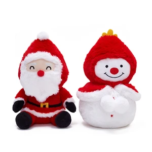 Customized Christmas Santa Claus Snowman Plush Toy Doll Baby's Soft Toy with PP Cotton Filling