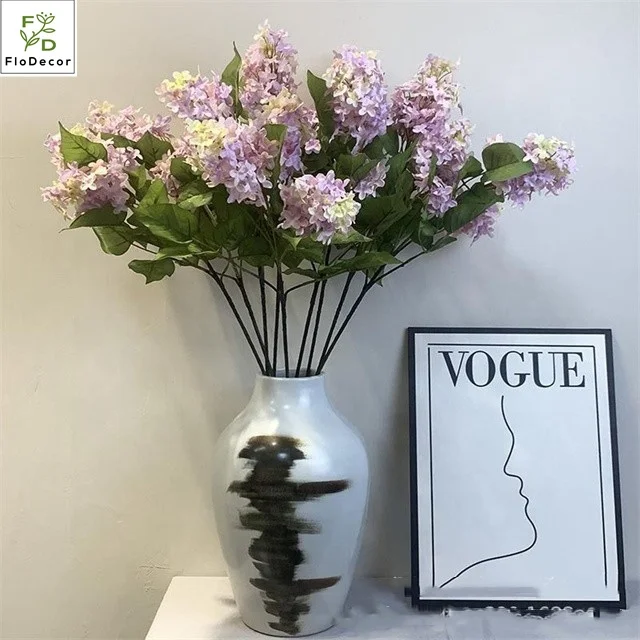 High Quality Artificial Silk Lilac Clove Flower in Purple White Blue New Arrival for Christmas Valentine's Day Easter Occasions
