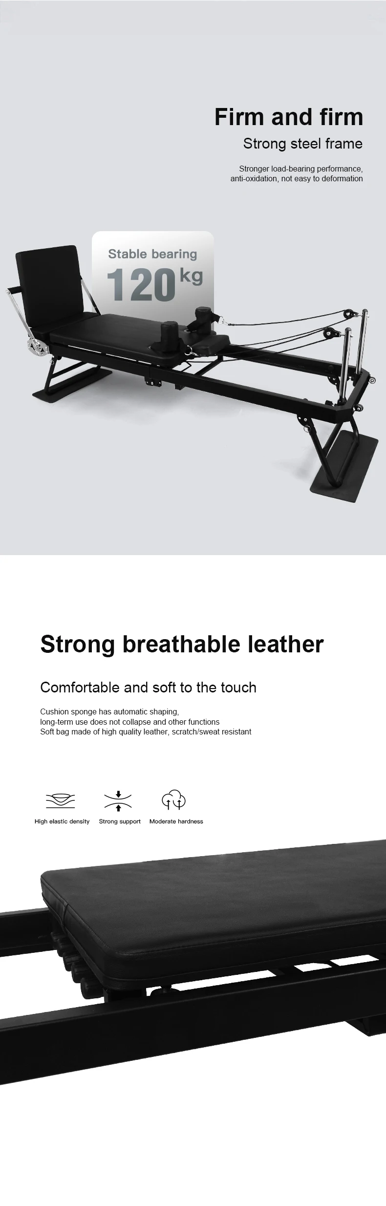 2024 New Extended Pilates Bed Customized Spring Latex Tube 2in1 Yoga