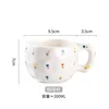 Small floral-hand pinch mug - 301-400ml