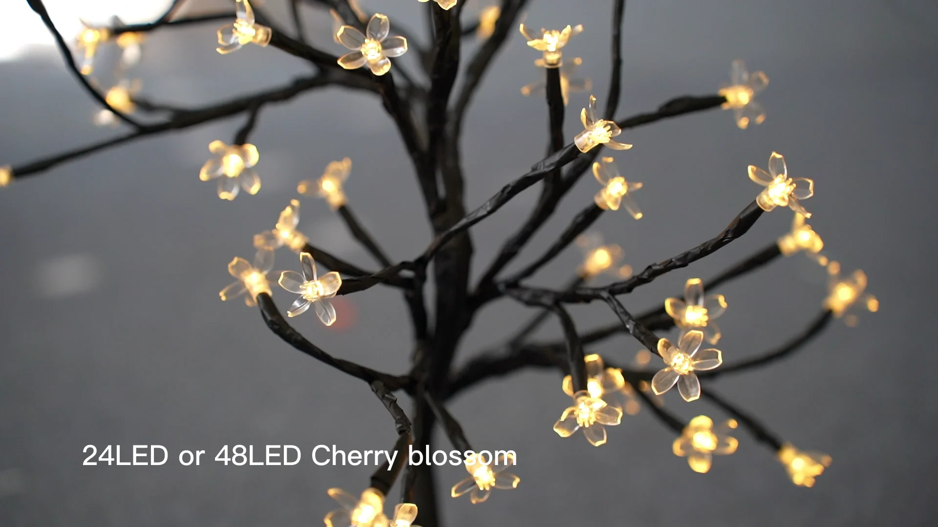 Cherry Blossom Tree Light 24 Led 48led Fairy String Lights Usb Operated