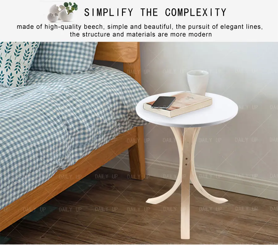 Nordic Wooden Round Table Luxury Leisure Coffee Table Concise Stylish Restaurant Dining Table For Living Room Dining Room