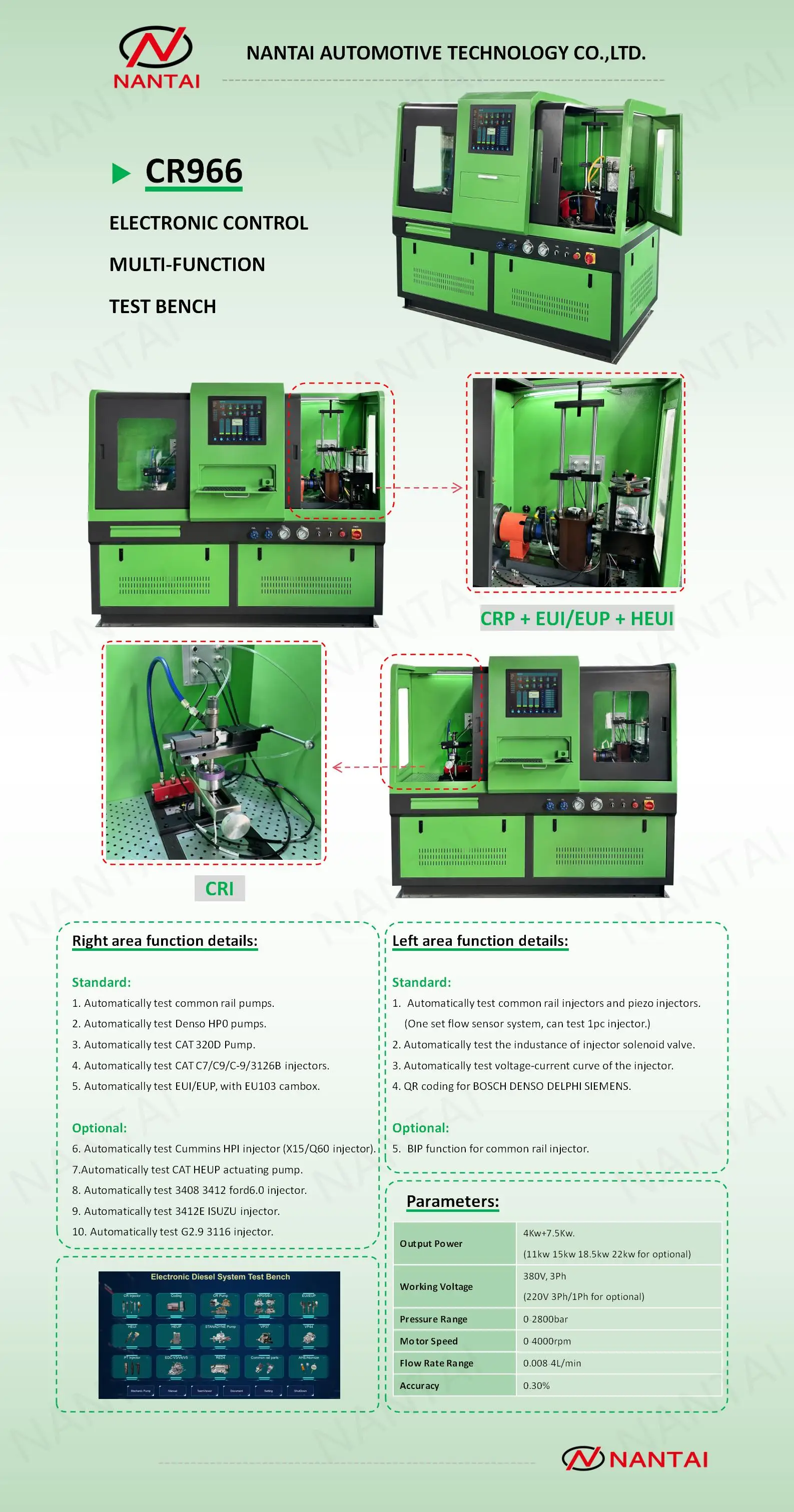 Eui/eup Common Rail Injector Pump Test Bench Cr966 Eui Eup Diesel ...