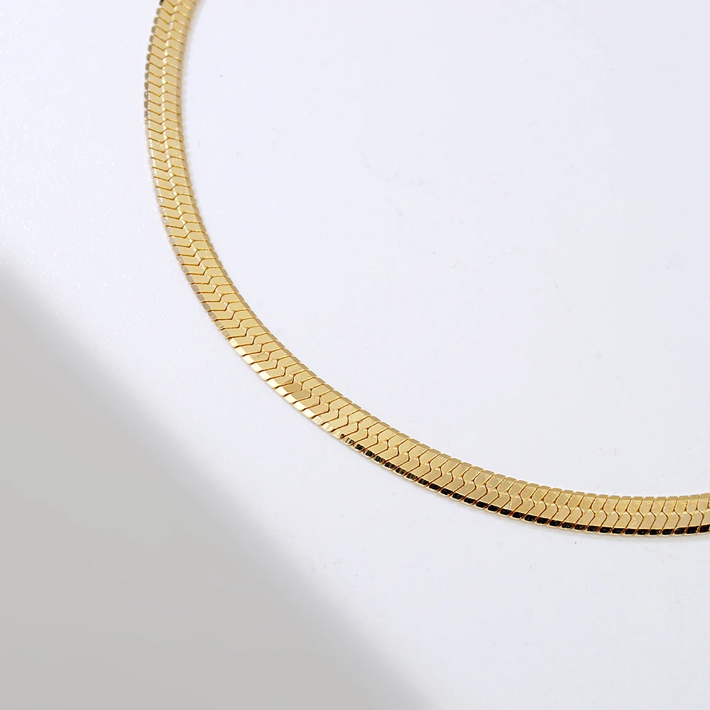 Kyerlyn Set 5 Bracciali Donna Oro 14 Carati, Catene Impilabili Regolabili