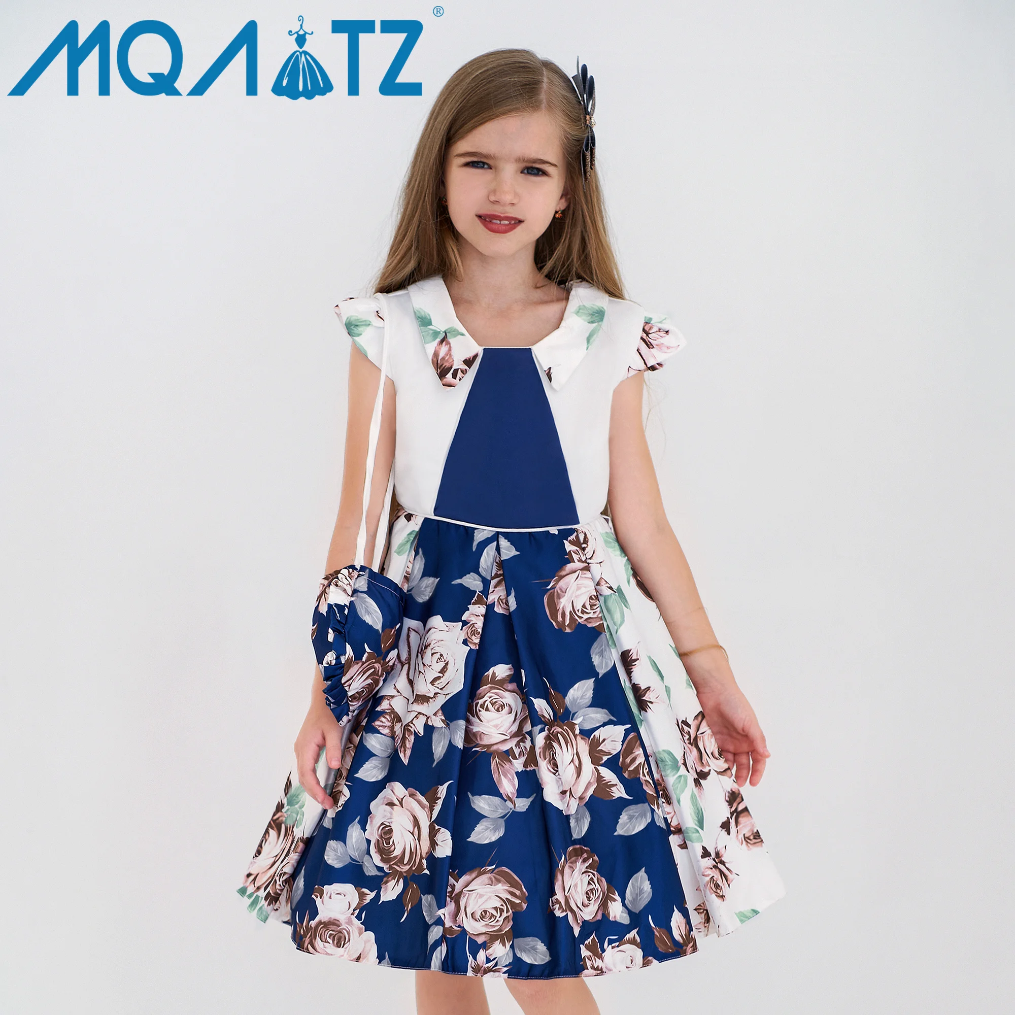 Wholesale Girls Floral Dress African Style O-Neck Collar for Parties and  Birthdays Flower Printing Age Range 3-10 Years L5511