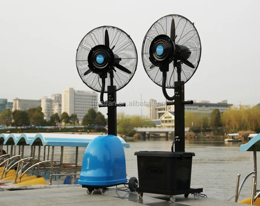 26-Inch 3-Speed Portable Mist Fan with Copper Motor & 3 Blades