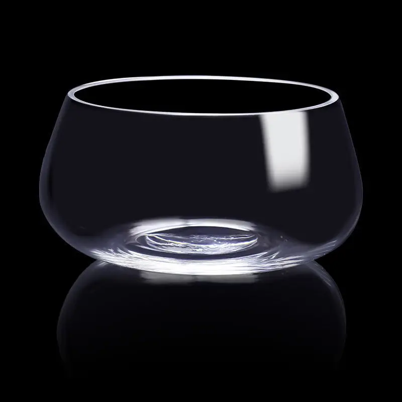 Decorative Modern Glass Vase for Flower Wedding Nodic Round Slant Landscape Bottle