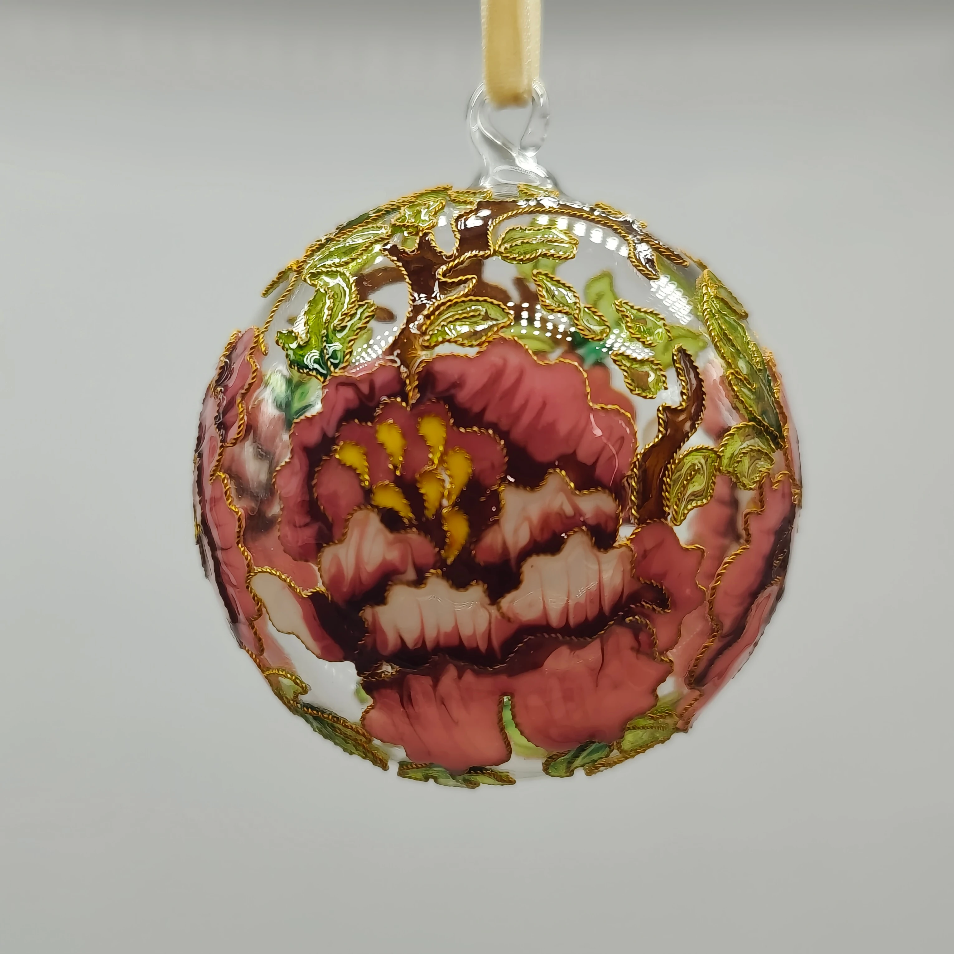Factory Handmade Custom High-grade Cloisonne Enamel Glass Ornaments for Gift Decoration to VIP Customers