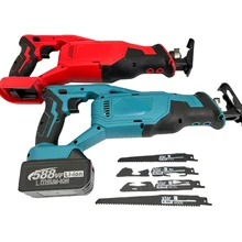 Portable DIY Industrial Grade Retractable Reciprocating Chain Saw Electric Saber Saw with Lithium Battery for Outdoor Woodwork