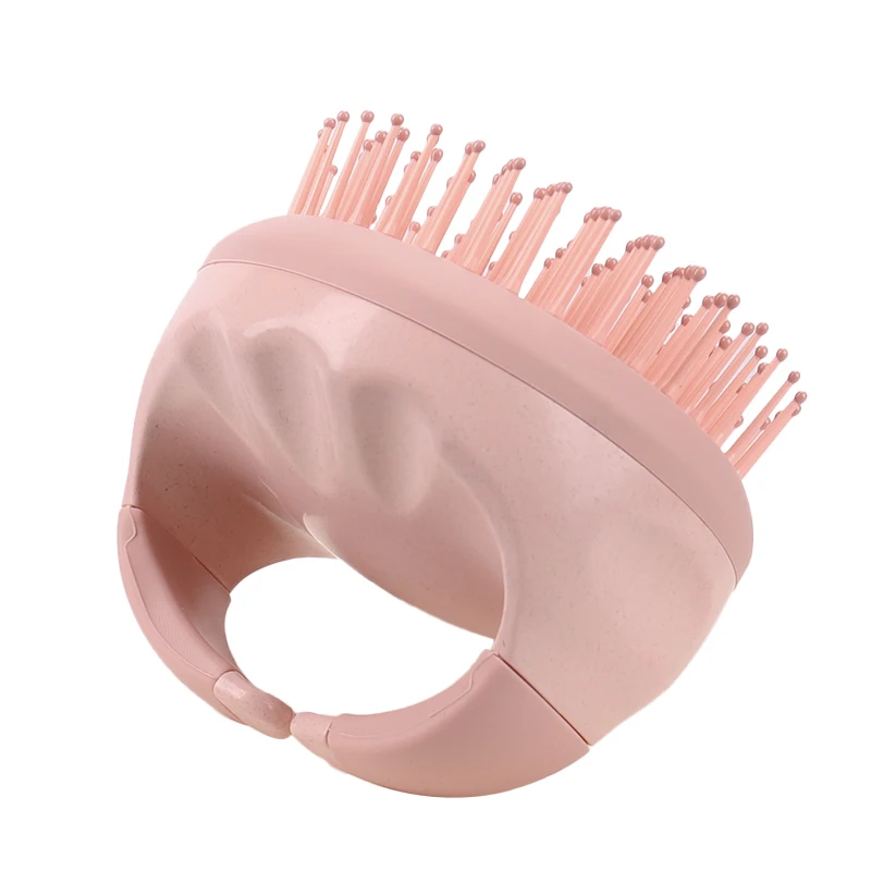 Oem Service Silicone Detangling Hair Brush Curly Head Massager Comb