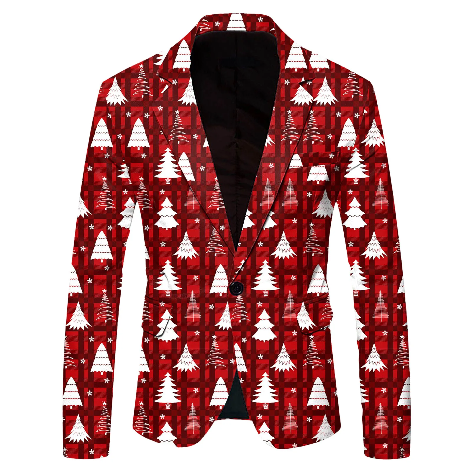 Hot Sell Veste Pour Homme Costume Mens Suit Jacket Snow Printed Single Breasted Casual Blazer Sports Coat_voghion.com