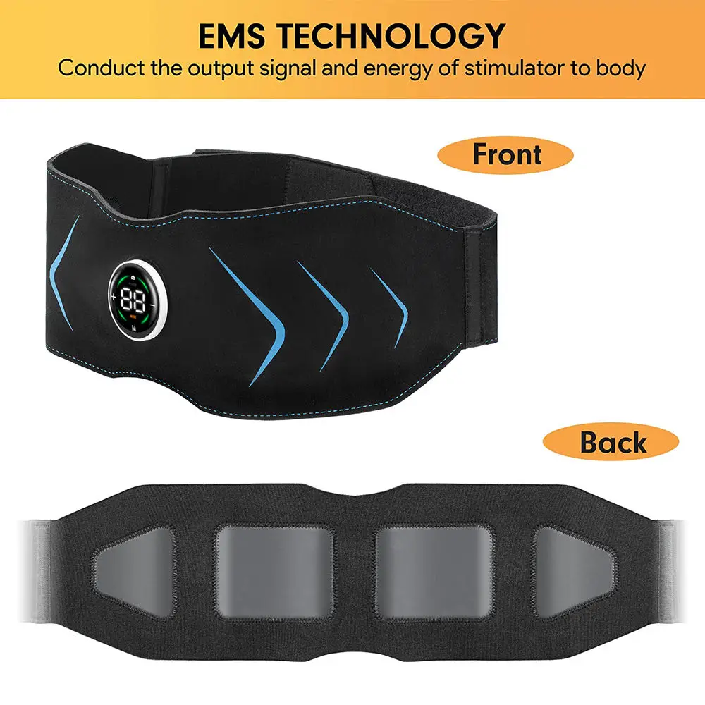 10 Mode 39 Intensity Wireless Tens Ems Muscle Stimulator Waist Belt ...