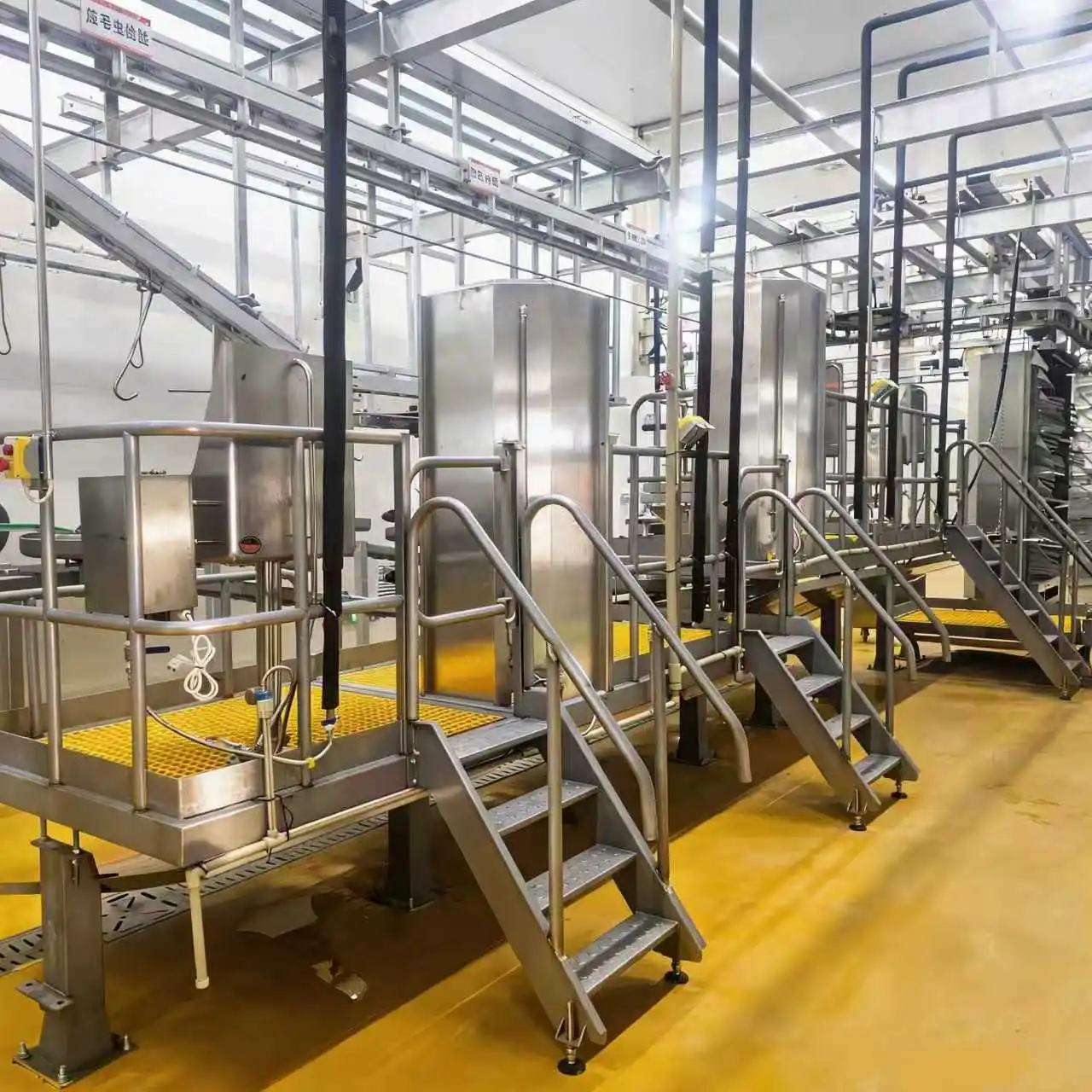 New complete pig slaughtering equipment for slaughterhouses and meat processing plants