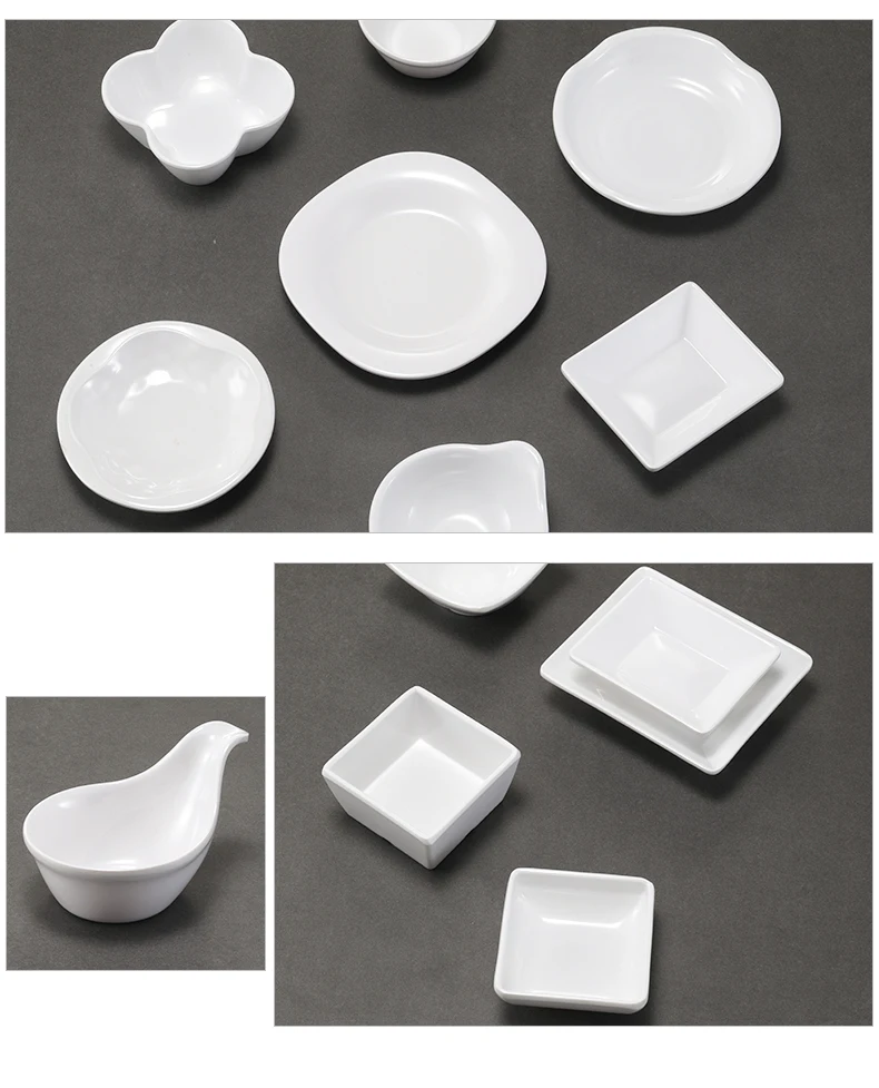 10-Pack Small White Melamine Dipping Sauce Dishes – 3.5 Inch Ramekins