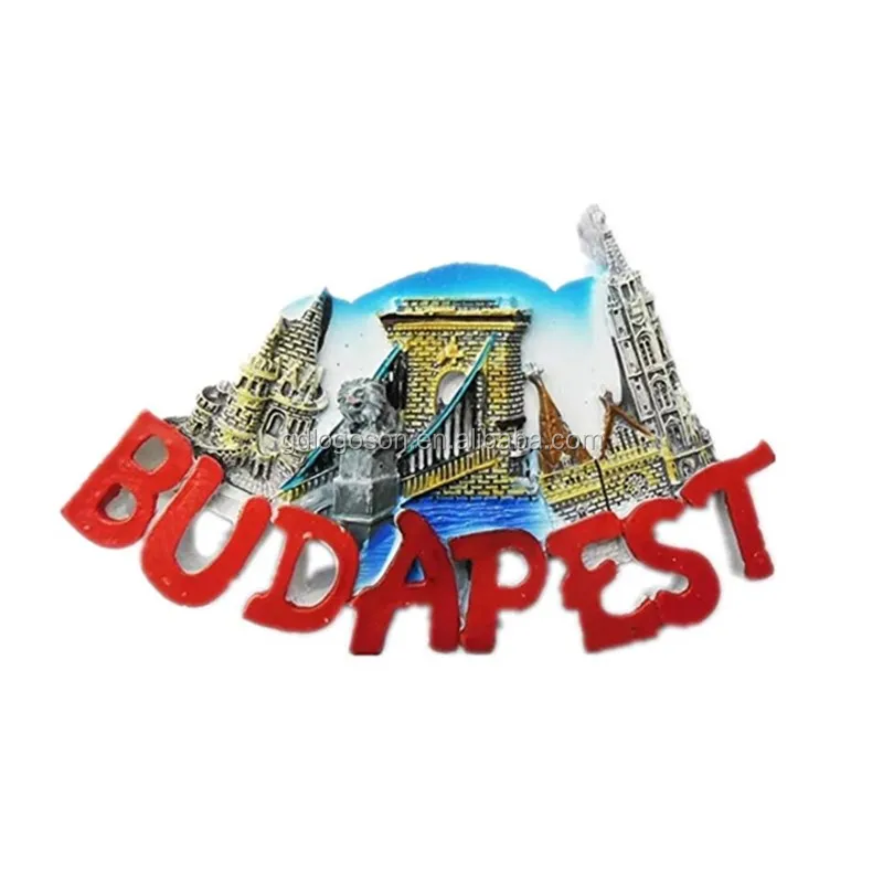 3D Budapest Hungría Imán Para Nevera Regalo De Recuerdo, Hecho A Mano Para Decoración Del Hogar Y La Cocina Budapest