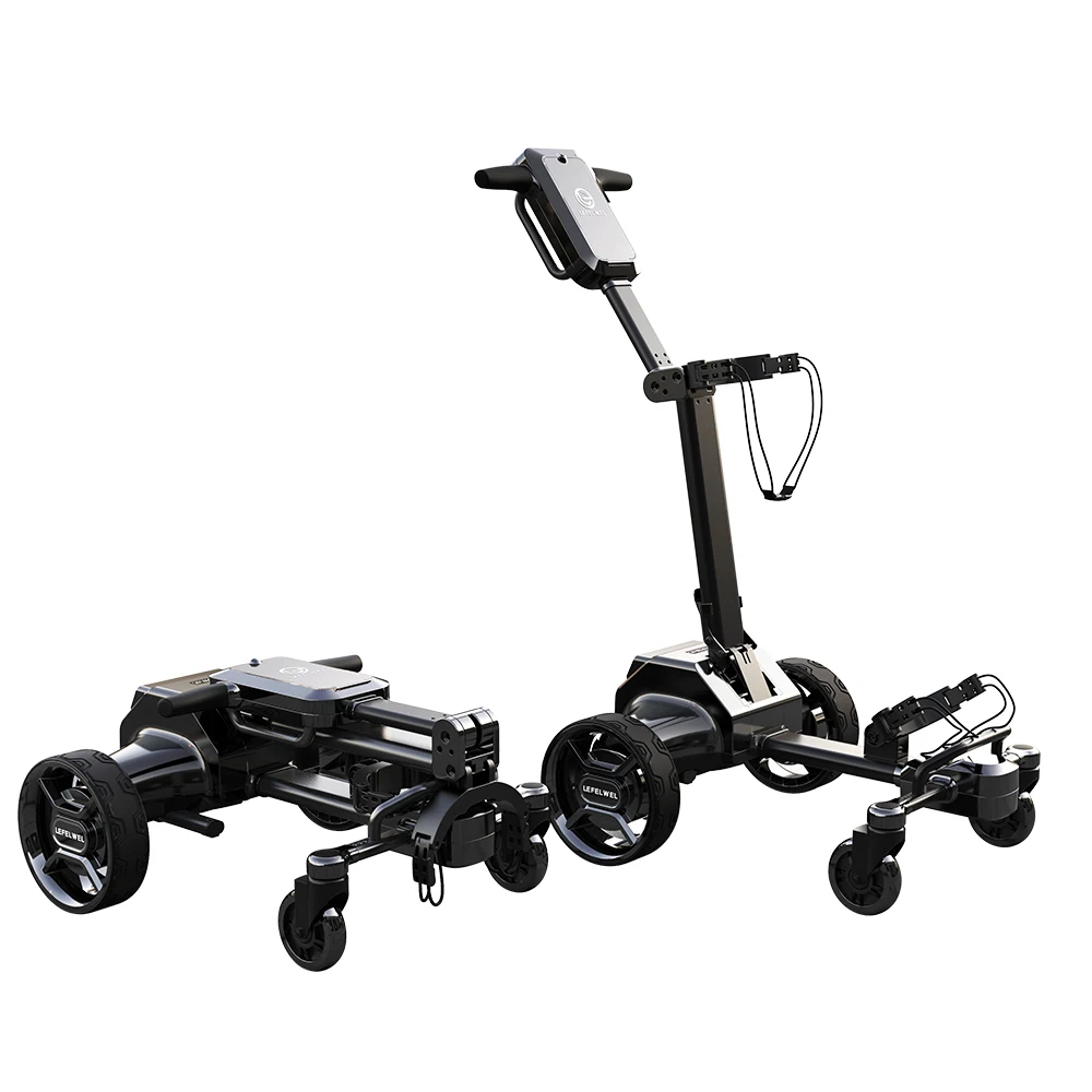 Auto-Follow Golf Trolley Electric Cart Cruise Mode Foldable Golf Trolleys  with Remote Control