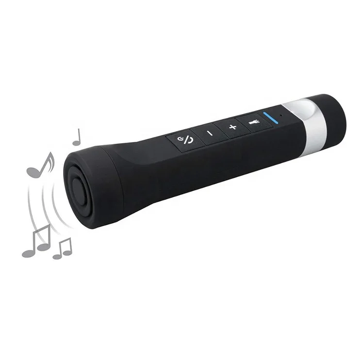 MGITEC Multifunctional LED Bike Flashlight with Portable Bluetooth Speaker and Power Bank Function