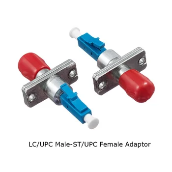 Adaptador Fibra Óptica LC-ST - UPC Monomodo | 3 Peças