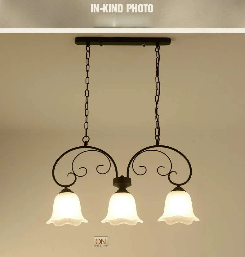modern style design warm light glass lamp shade metal decorative pendant lamp