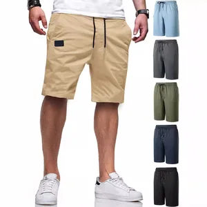 Summer Men's Sports and Leisure Plus Size Shuttle Woven Beach Shorts