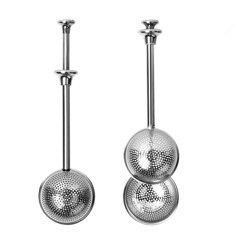 Set Di 2 Infusori Per Tisane In Acciaio Inox 304 – Colino A Rete Fine Con Vassoio – Riutilizzabili Per Tè, Spezie, Caffè - 4
