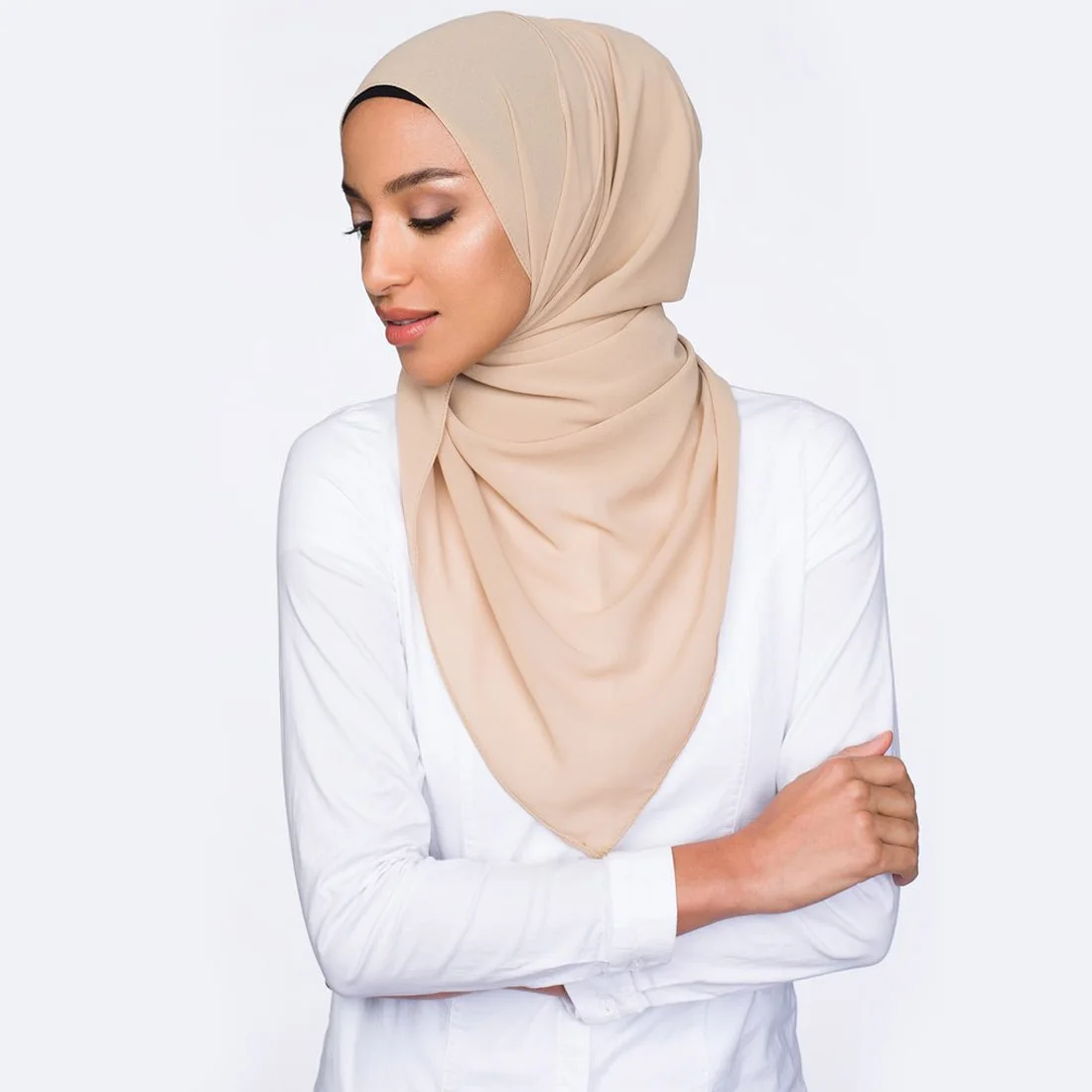 Special Offer Wholesale Muslim Premium Quality for Europe Chiffon Shawl Scarf  Soft and Heavy Fashion Chiffon Hijab