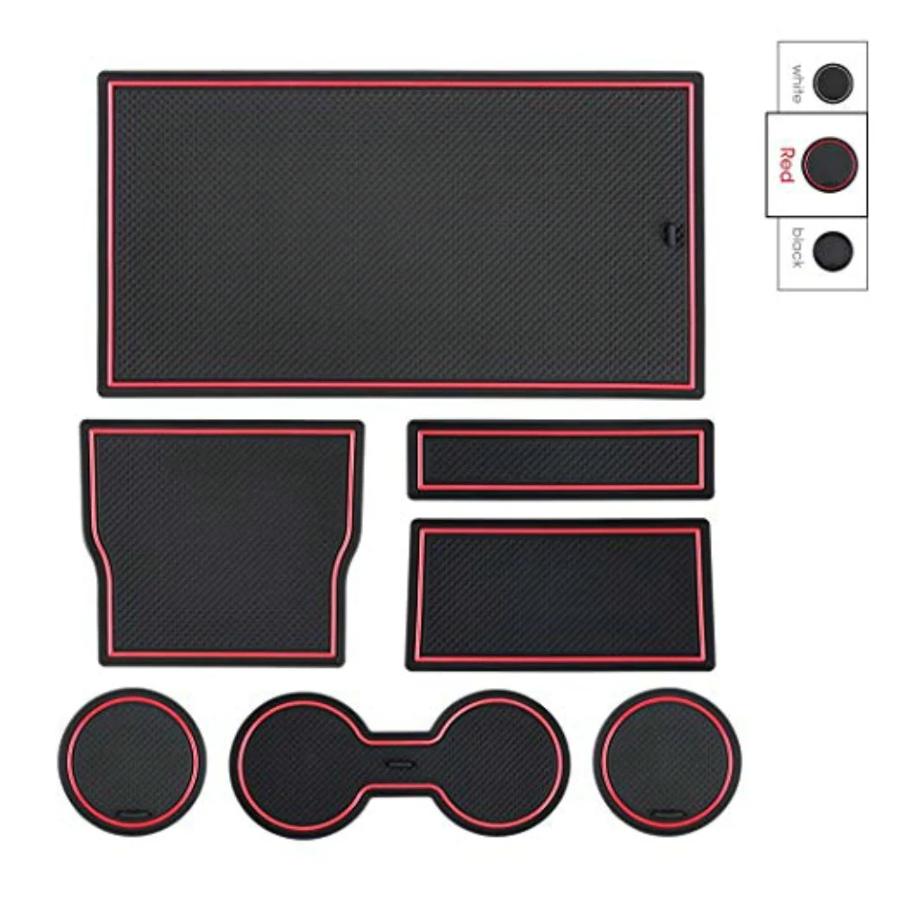 thumbnail image 2 of Rubber Center Console Cup Holder Insert – Left Front, Black – 9.8cm X 6.3cm (Fits 66991-35030/35020) 2 of 6