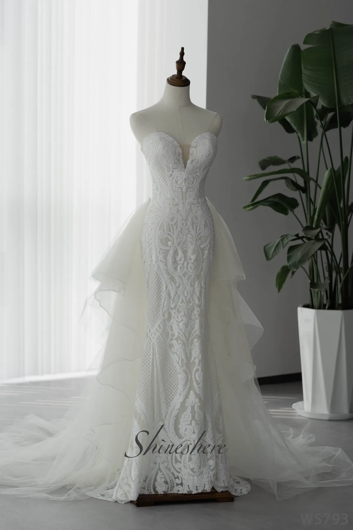 long lavender lace dress Lavender Lace Appliques A-line Long Prom Dress fg4795 main image 1