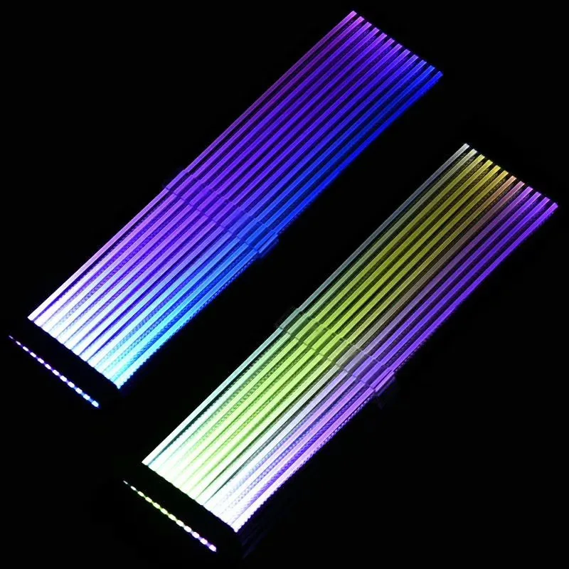 Инновационный 24Pin RGB прямой кабель удлинитель Кабель питания Кабели для игровых ПК синхронный одиночный фара