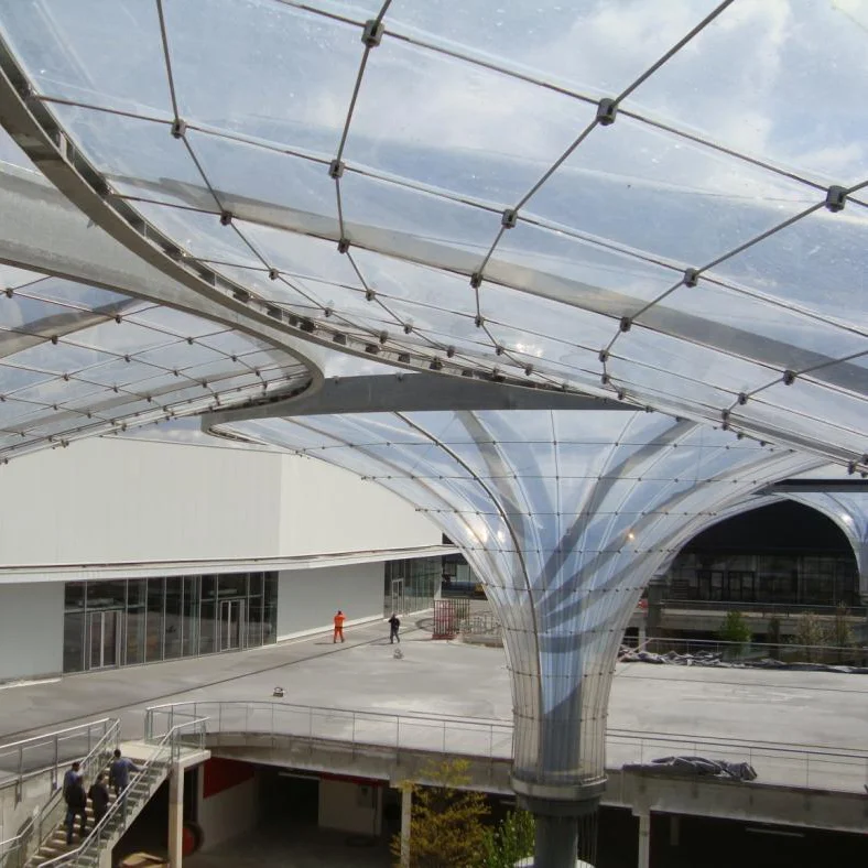 Modern Transparent ETFE and PVDF Membrane Material for Architectural Greenhouse Roof for Parks Outdoor Spaces Halls Hotels