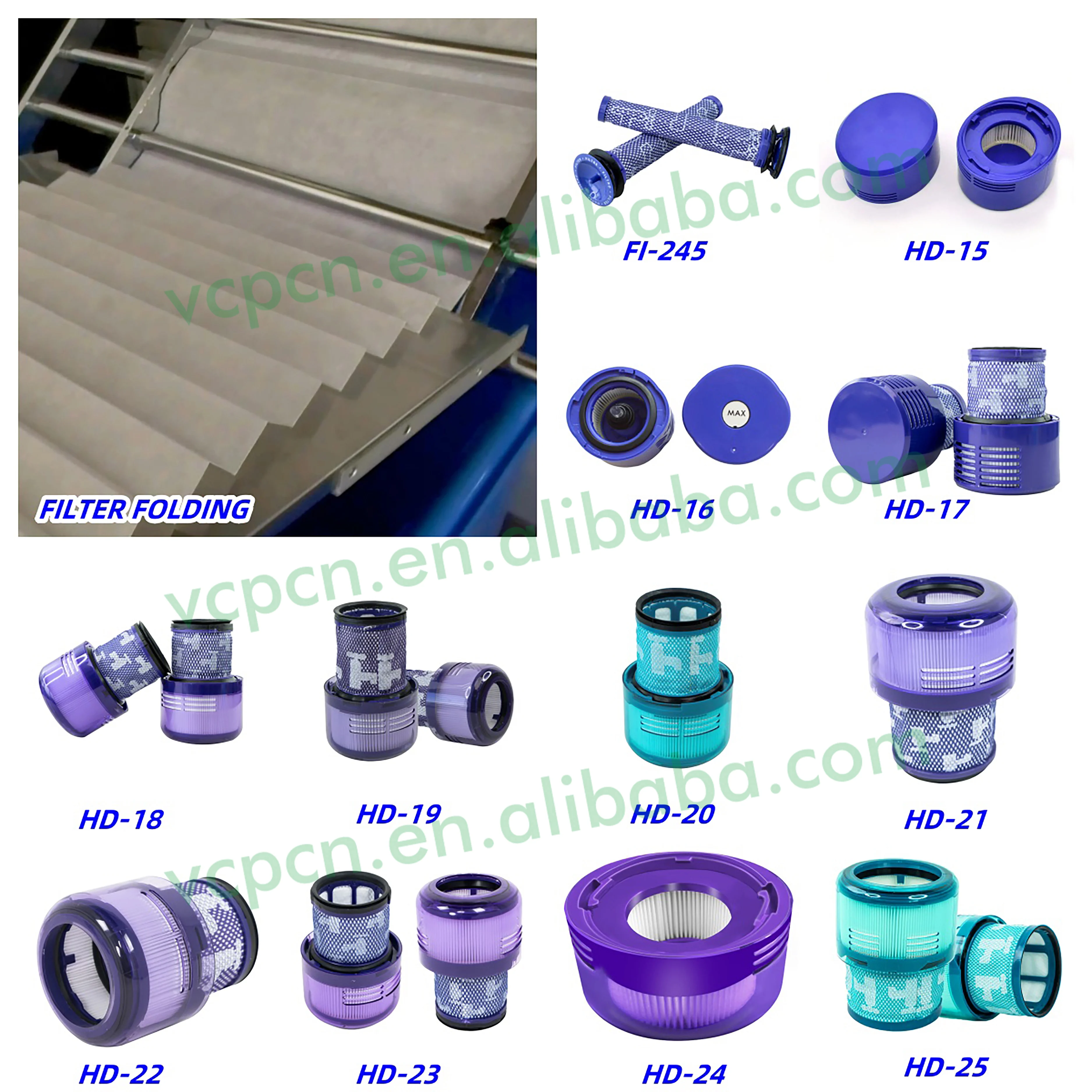 Factory Vacuum Cleaner Post Motor Hepa Filter for DY V11 SV16 Outsize 970422-01 Cordless Vacuum Cleaner Accessory Spare Parts