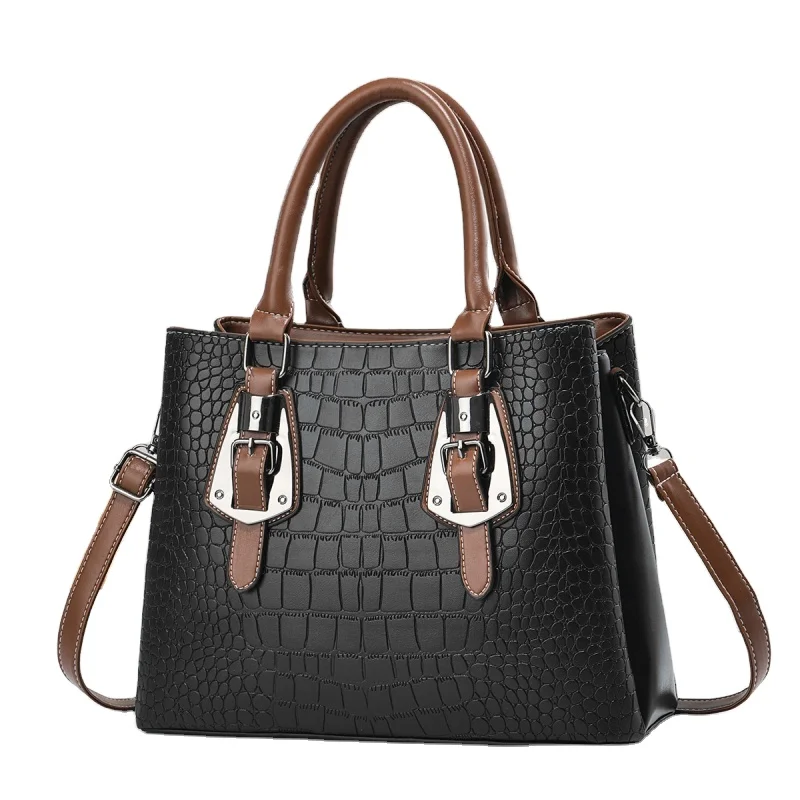 2026 New Stone Pattern Women's Bag Large Capacity Simple Bag One Shoulder Diagonal Span Handbag PU Bag