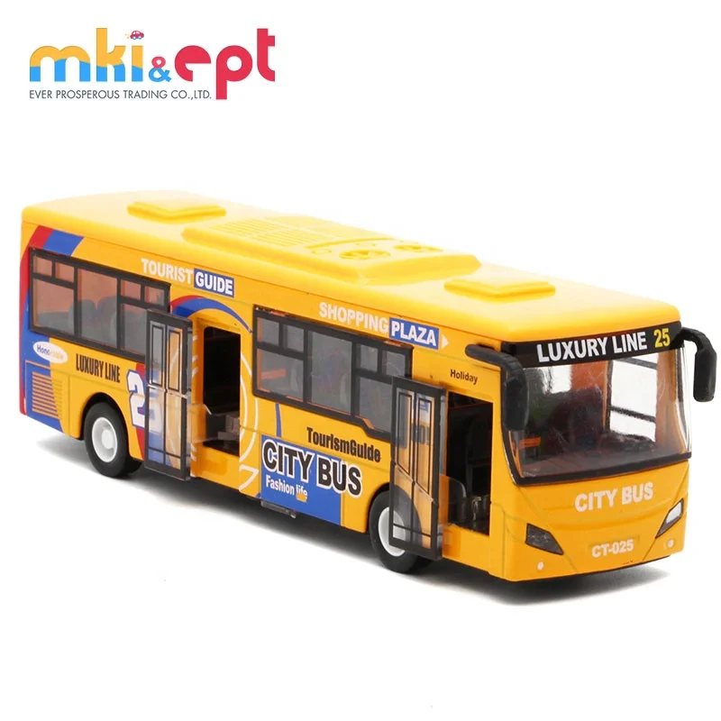 EPT 6 шт. Легкосплавные игрушечные маленькие модели городских автобусов, школьные подарки, автомобили, грузовики, литые игрушки из сплава для мальчиков