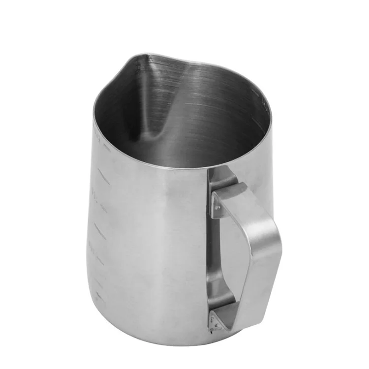 Оптовая продажа высококачественный металлический зеркальный кувшин из нержавеющей стали 304 для бариста Пенообразователь кофе молока чая набор
