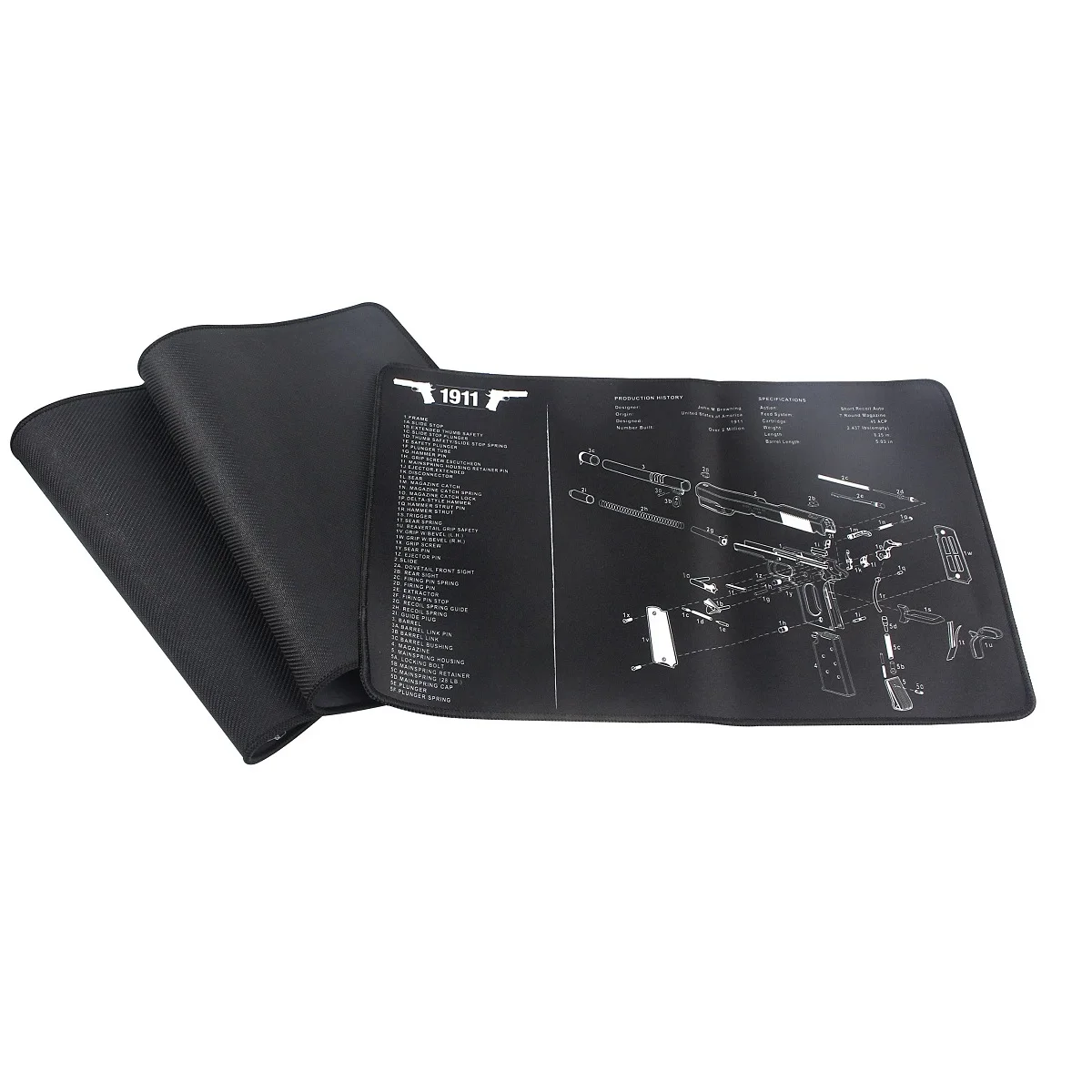 Gun Cleaning Mat Anti Slip Anti Oil Thick Rubber Material With Water