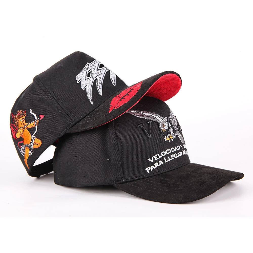 OEM Custom 5 Panel Curved Brim Structured Baseball Cap With Embroidery Logo for Man