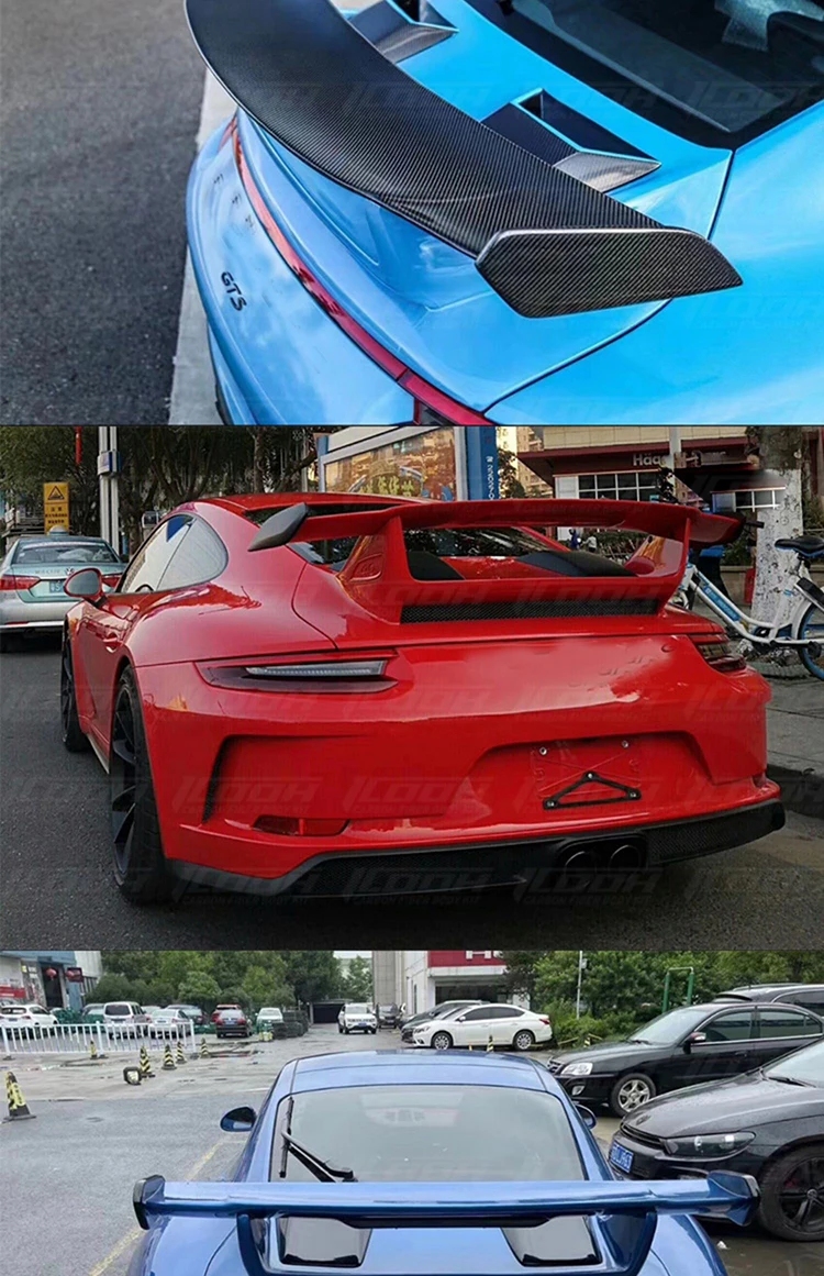 Icooh Racing Gt3 Style Carbon Fiber Fibre Body Kit Rear Spoiler Wing ...