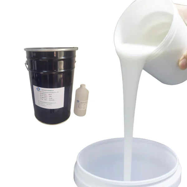 No Shrinkage Tin Cure RTV-2 Mold Silicone Rubber Liquid with High Temperature Resistance and 0-60 Shore Hardness