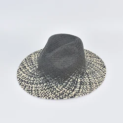 Воздухопроницаемая соломенная шляпа унисекс Пляжная фетровая от солнца для улицы мужчин и женщин