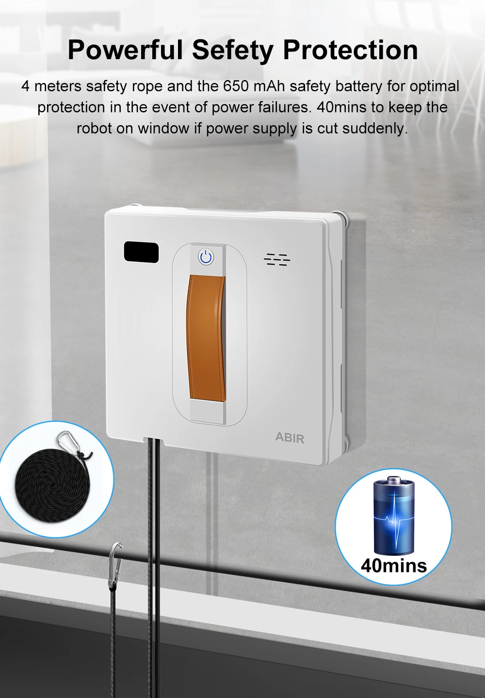 Window Washer Robot Use in Room Glass Washing Vacuum Window Cleaner With Remote Control for Windows Cleaning Robot OEM Price