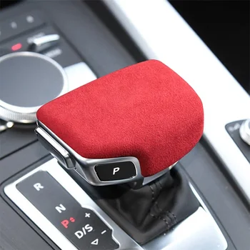 Interior Kits Suede Automatic Gear Shift Knobs Cover For Audi A8L/A4L/A6L/A5/A7/RS4/S4/Q5L/Q7/Q8 2018-2019